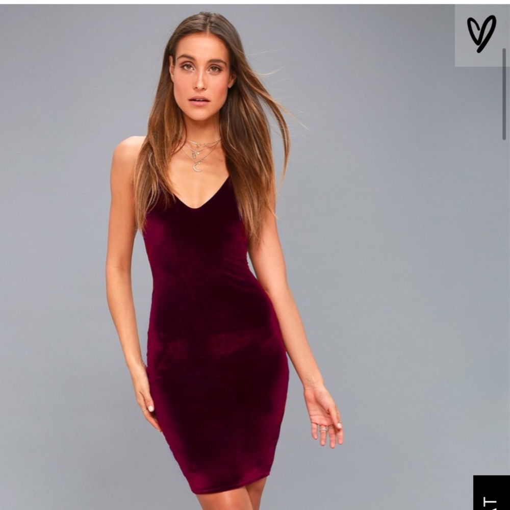 Lulus velvet bodycon dress